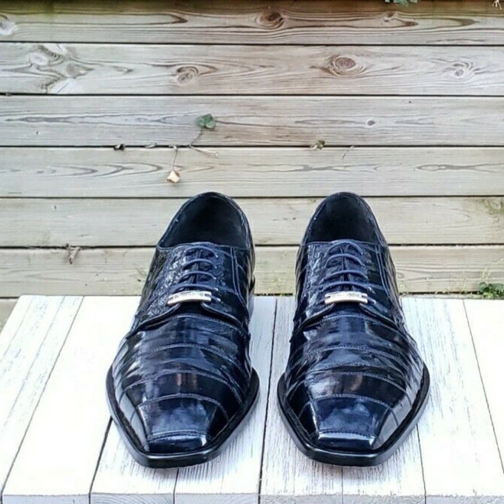 Belvedere Oxford Genuine Eel Exotic Dress Shoes